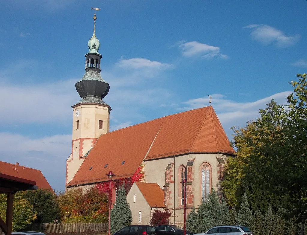 The church of the town of Trebsen (Leipzig district, Saxony)
