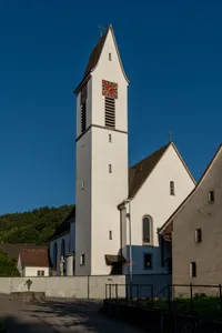 Roman Catholic parish church St. Agatha with rectory