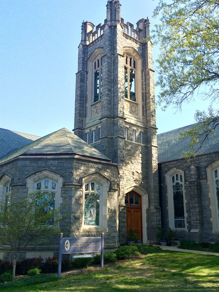 Founded in 1847, the present sanctuary was dedicated in 1911 on property donated by Moses Taylor Pyne.