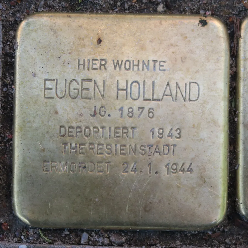 Stolperstein dedicated to Eugen Holland