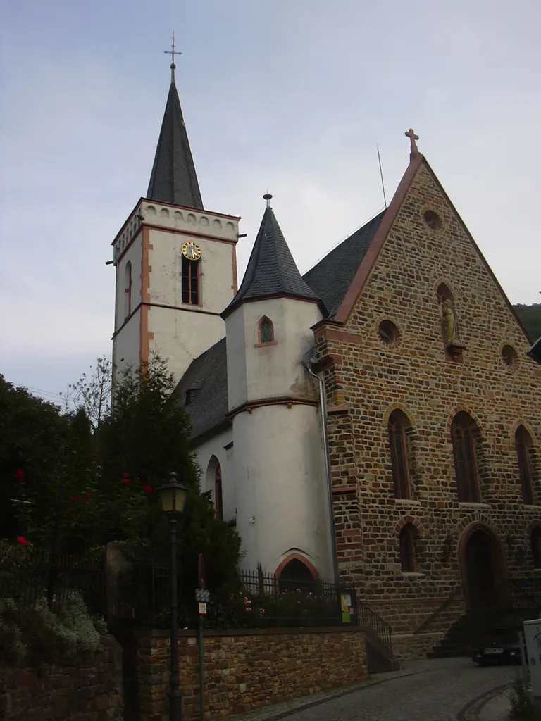 Heilig-Kreure Church Assmannshausen, Rhine Valley, Germany