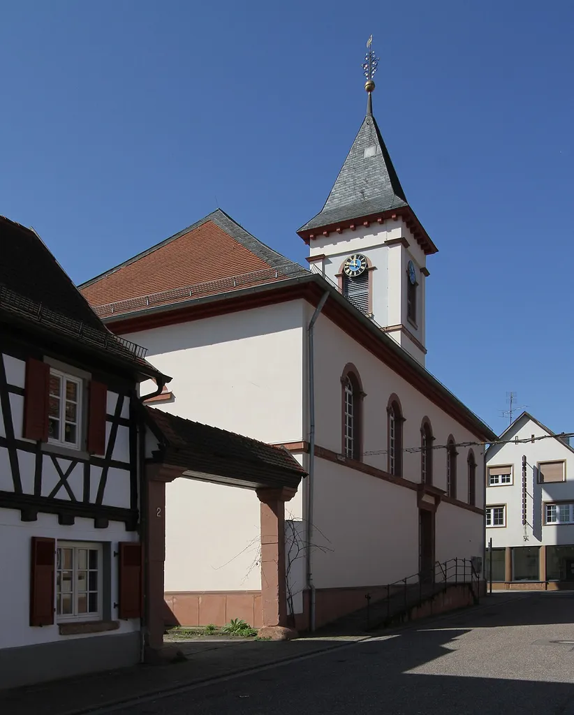 Protestant church in Ingenheim.