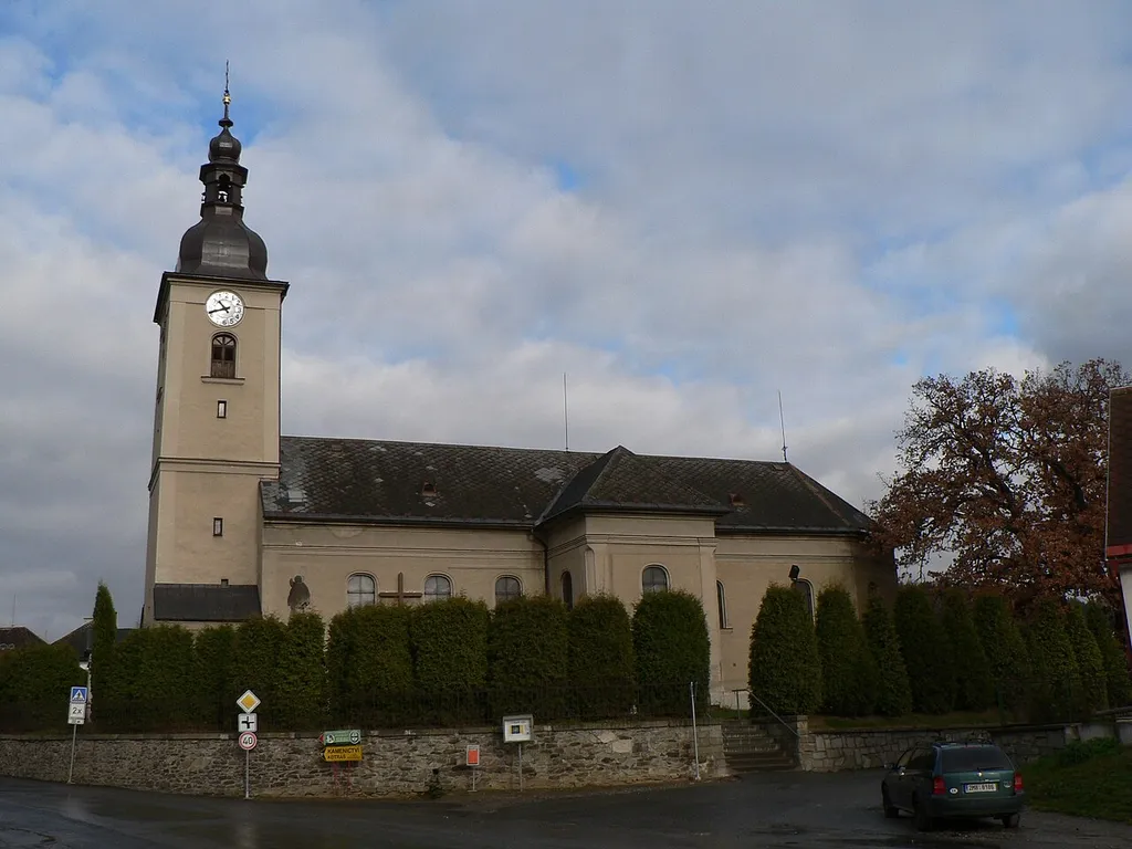 Bludov, Šumperk District, Czechia. Church of Saint George.