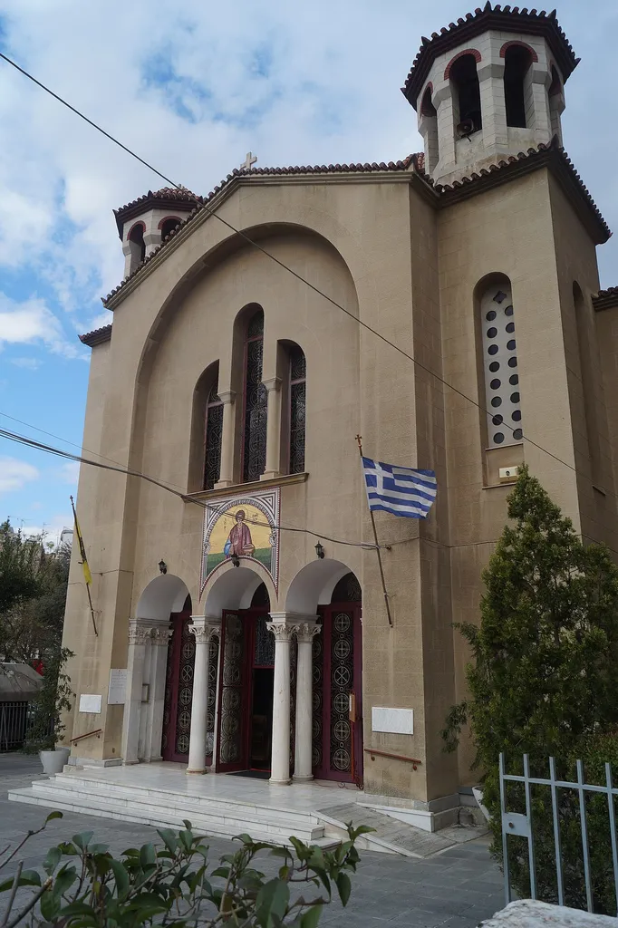 Kalliorois, Athens, Greece: The church Agios Panteleimon Ilissou.