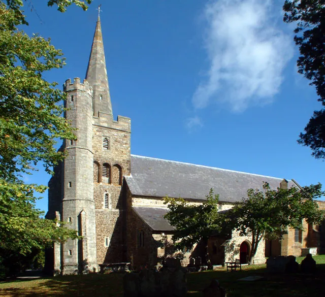 St Mary's Church, Northiam, East Sussex, seen from the southwest