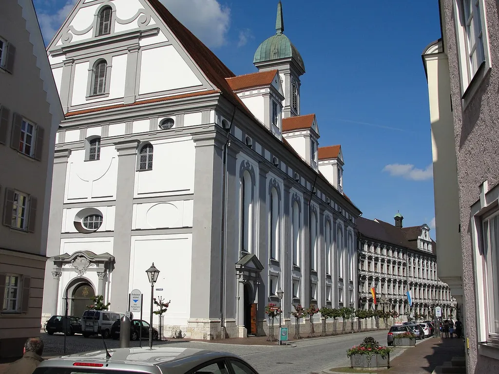 The study church (before) and the Jesuit College (behind) the present teacher training college.