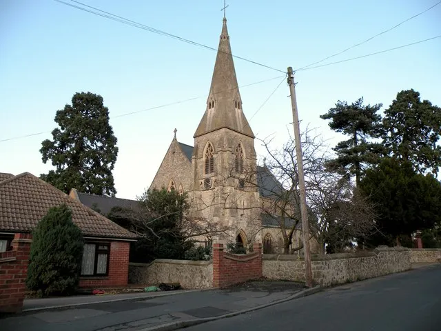 Parish church of St John the Evangelist, Hermitage Road, Higham Upshire, Kent, seen from the southwest