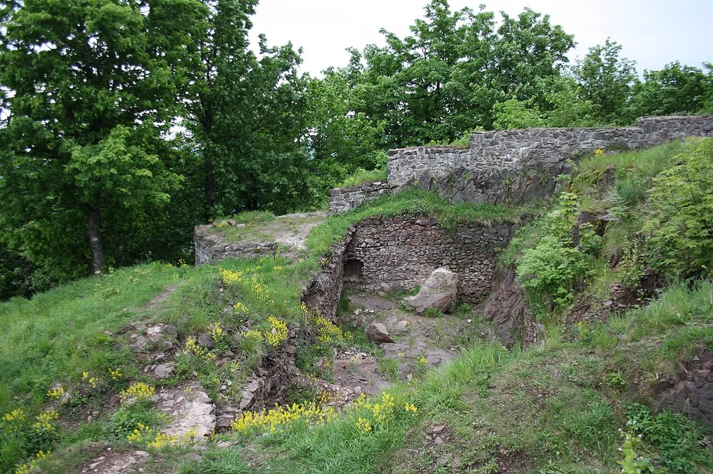 Ruins of Rogowiec Castle, Lower Silesian Voivodship, Poland.