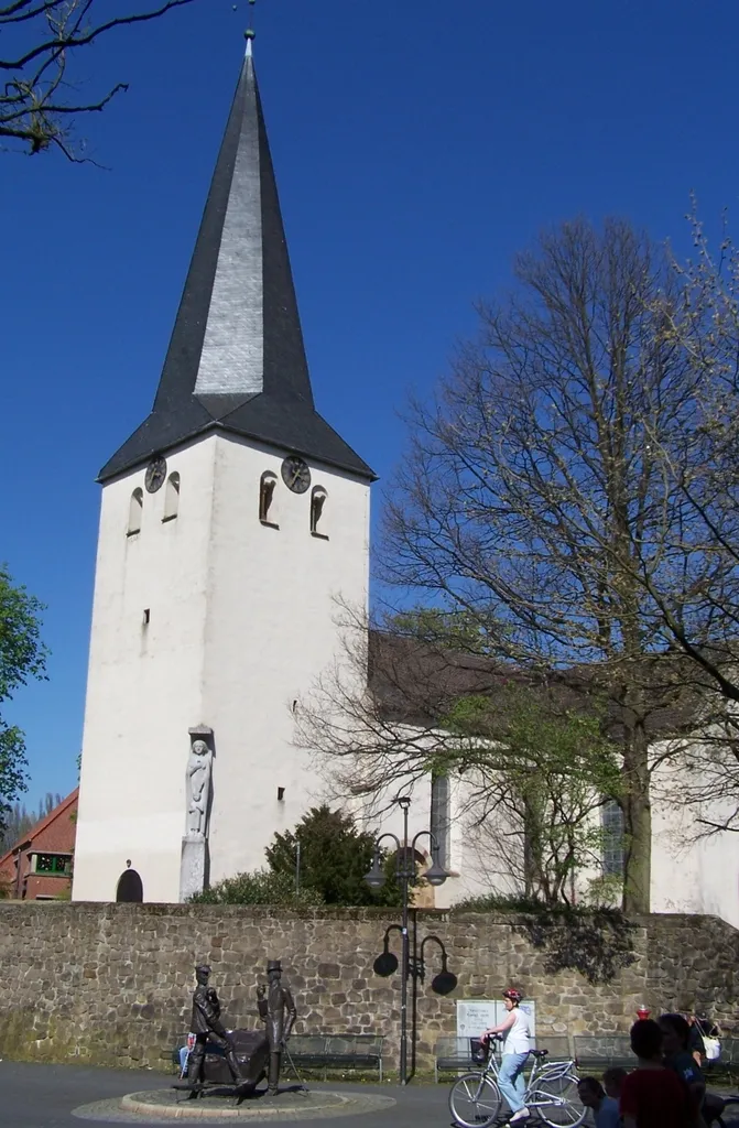 Town of Bünde, District of Herford, North Rhine-Westphalia, Germany. St. Laurentius church.