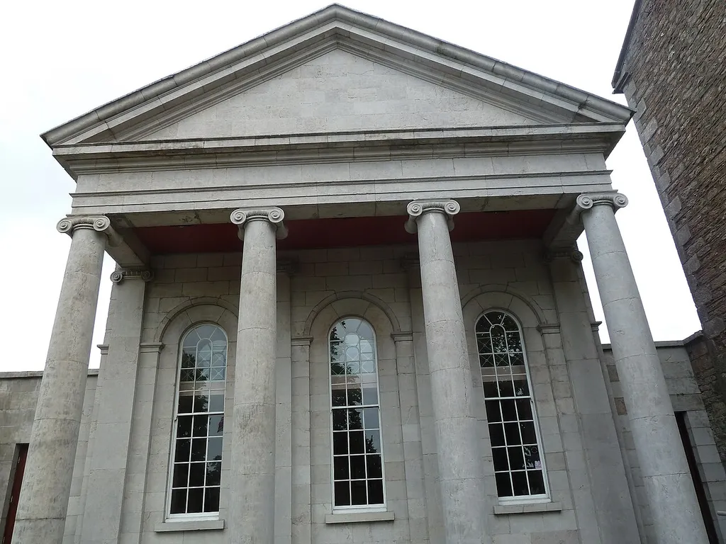Neoclassical front of Museum, Armagh, Ireland July 2013