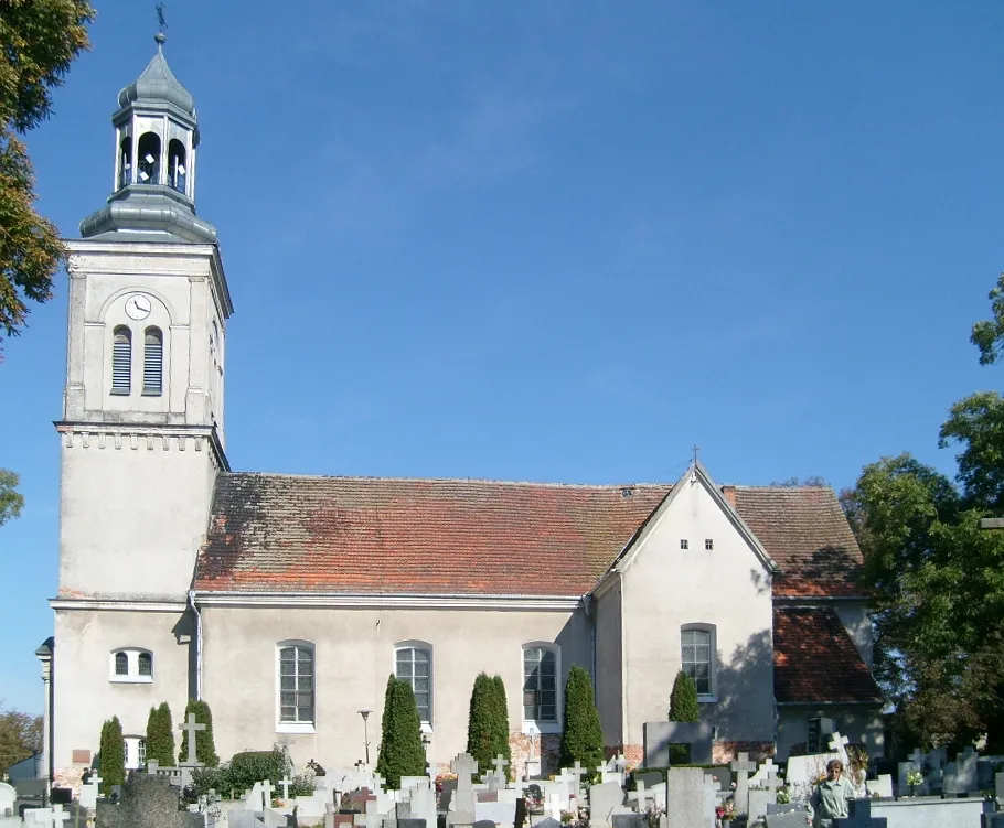 The church in Wtelno, Poland.