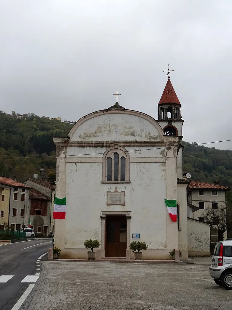 Gomarolo (Lusiana Conco, Veneto, Italy), Saint Barbara church