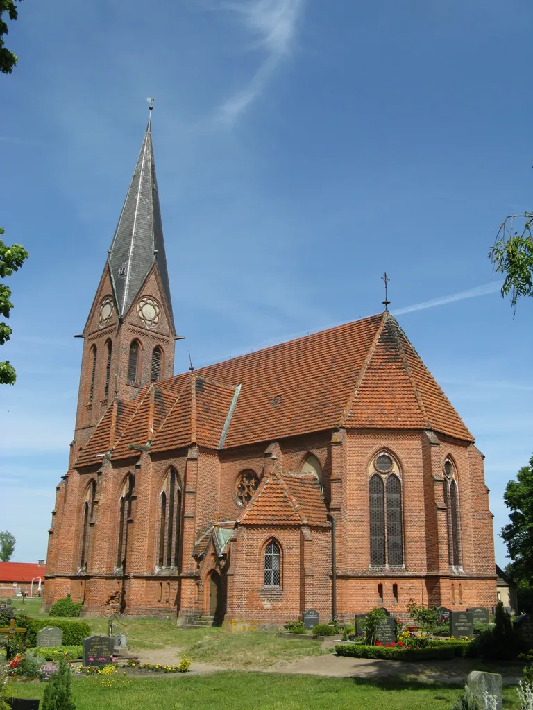 Church in Blücher, Mecklenburg-Vorpommern, Germany