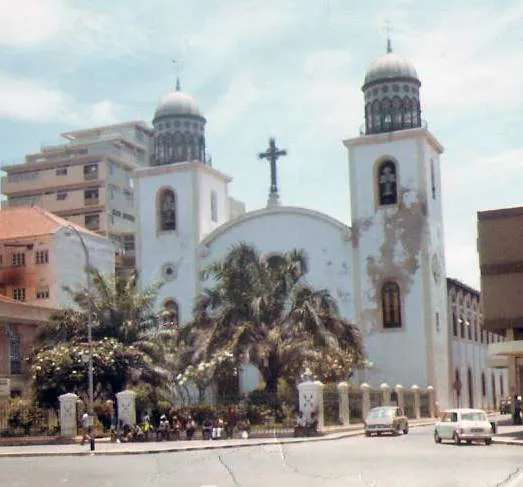 Cathedral of Luanda, Angola, in 1972 (retouched picture)
