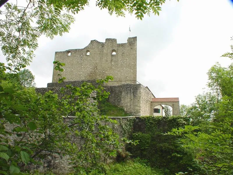 Derneck public domain, eigenes Foto von 2003 Zwingermauer und Schildmauer