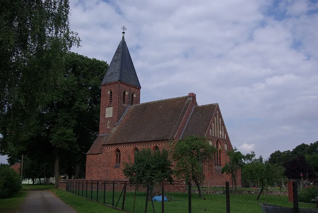Lanz in Brandenburg. Die Kirche im Ortsteil Ferbitz steht unter Denkmalschutz.
