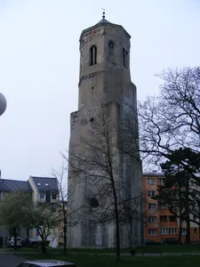 Trynitarska church tower in Lubań