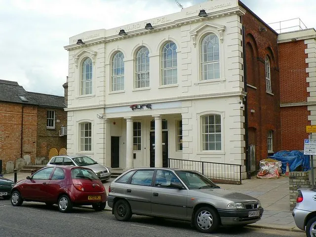 Pure nightclub, formerly Howard Chapel, Bedford. The Howard Chapel was last used as a chapel in 1971. Its conversion to a nightclub was criticised in the local papers, not least because the gravestones around it were cleared away to the sides of the property. See also 1392619 See a photo from 1973 on the Bedfordshire Libraries website http://www.galaxy.bedfordshire.gov.uk/webingres/bedfordshire/vlib/0.digitised_resources/bedford_churches_howard_chapel.htm