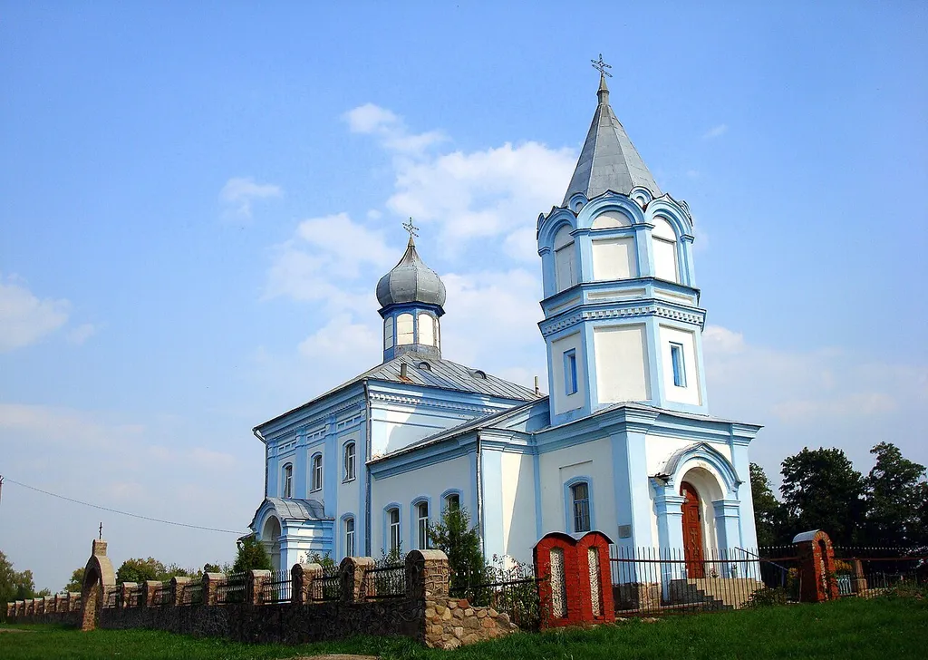 Orthodox Saint Michael church, Čarasy village, Hrodna Region, Belarus