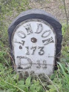 Milestone, Doncaster Road, Badsworth, between New Road and railway bridge