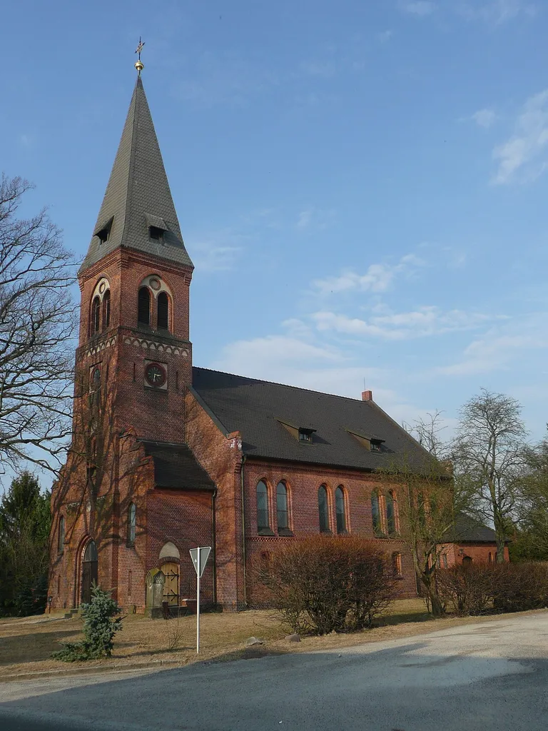 Evangelische Dorfkirche von Groß Luja, Spremberg, Brandenburg.