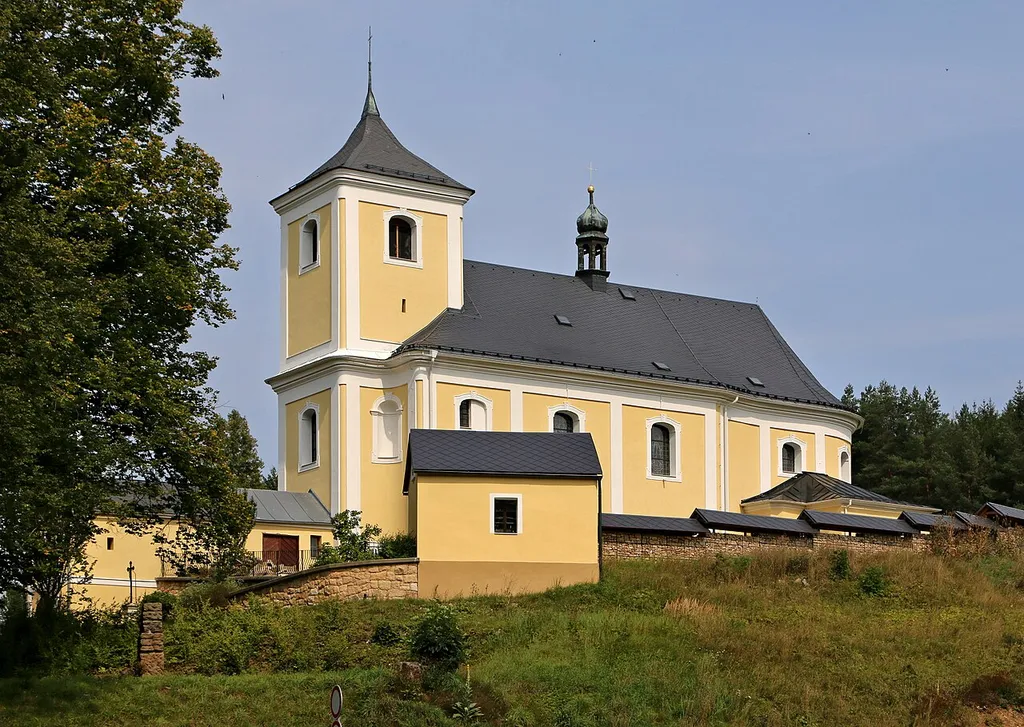 Church at Horní Hynčina, part of Pohledy, Czech Republic.