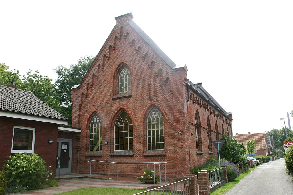 Historic Christ Church (bapt.) in Norden, district of Aurich, East Frisia, Germany