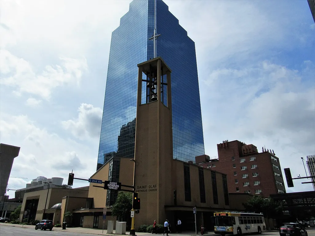 St. Olaf Catholic Church in downtown Minneapolis, Minnesota.