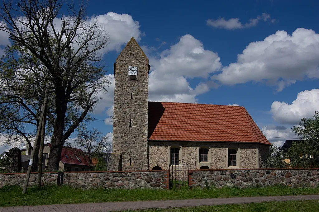 Möckern, Ortsteil Lühe in Sachsen-Anhalt. Die Kirche steht unter Denkmalschutz.