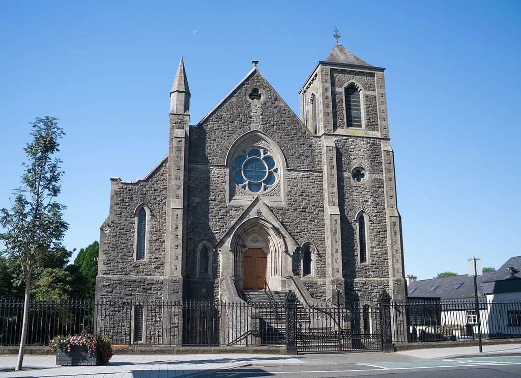 West façade of the First Presbyterian Church in Monaghan, Dublin St.
