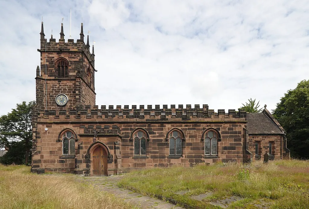 South side of the Grade II* listed St Michael's Church, Huyton.