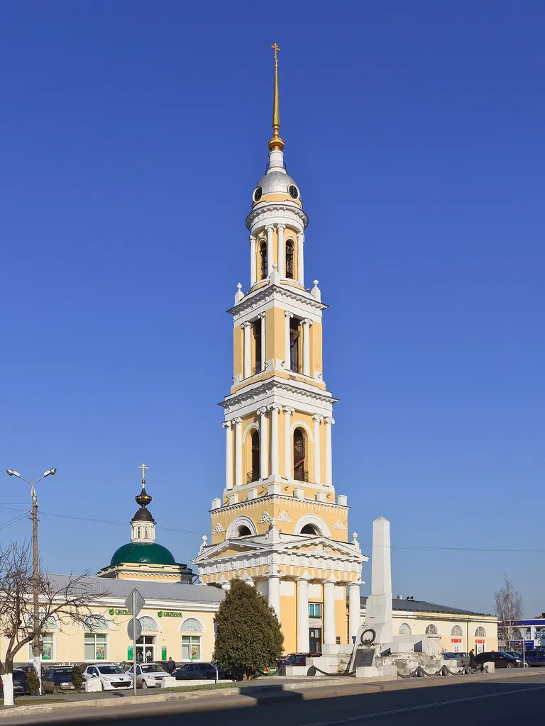 Bell tower of the Church of Saint John the Evangelist in Kolomna, Moscow Oblast, Russia.
