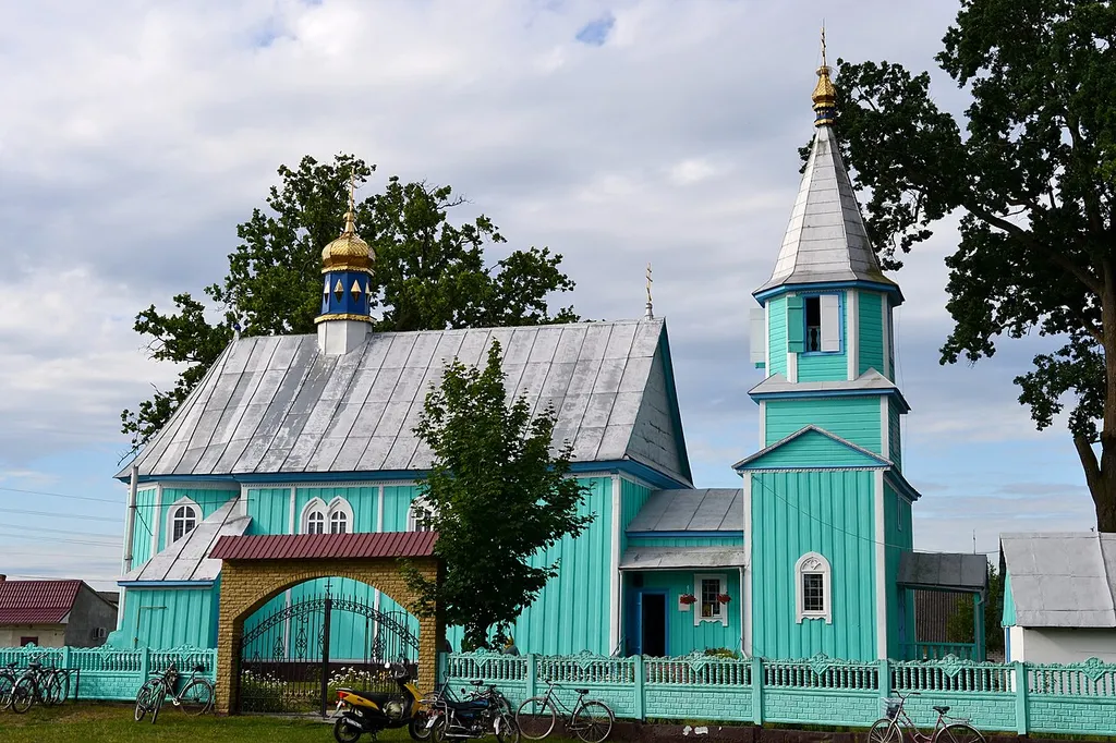 Михайлівська церква (дер.) (1809 рік) - вигляд з півночі - Замшани (вул. Перемоги) Ратнівський район Волинська область Україна