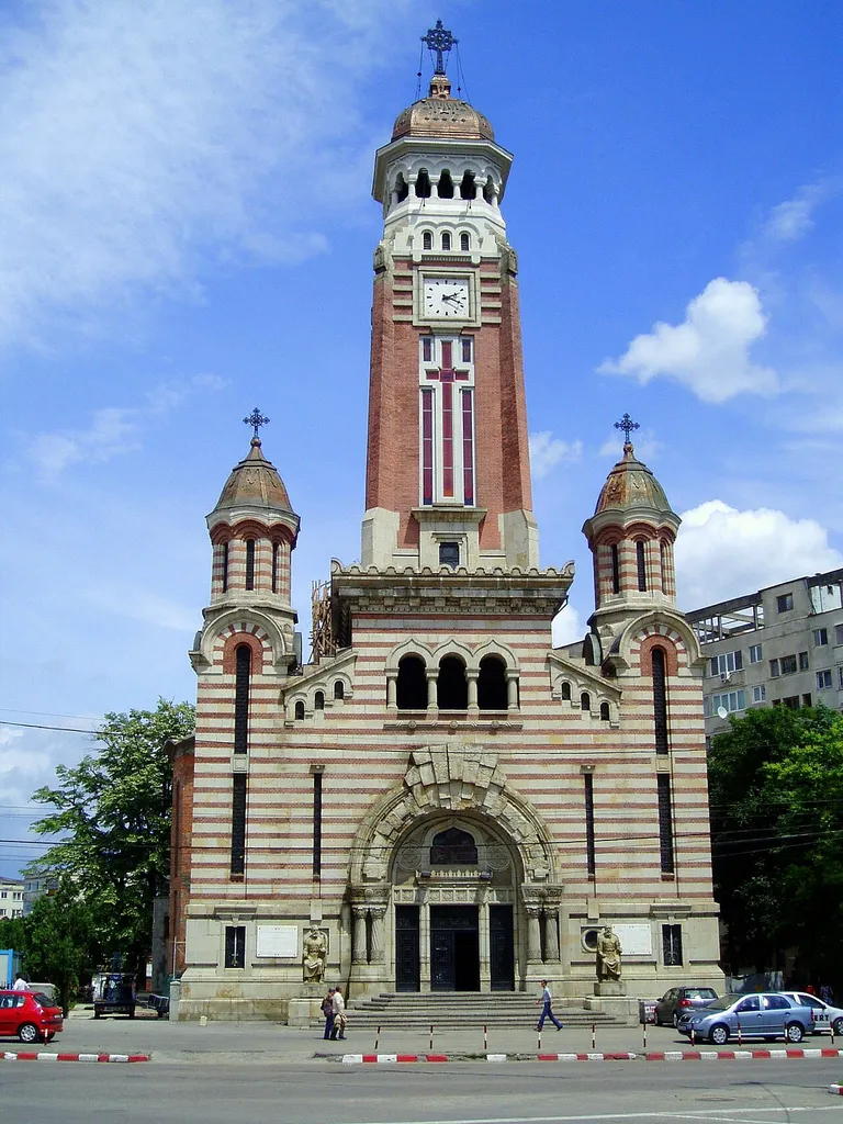 Cathedral St John the Baptist in Ploieşti, Romania. Architect: Toma T. Socolescu. This building is classified historical monument. It is located Piaţa Eroilor, Ploieşti, Judeţul Prahova, Romania. We are the only heirs and descendants of Toma T. Socolescu (died in 1960 in Bucharest) and therefore owner of all his intellectual rights.