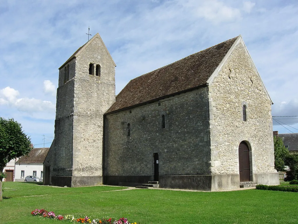 Église catholique Saint-Fiacre. (Chevrainvilliers, département de la Seine et Marne, région Île-de-France).