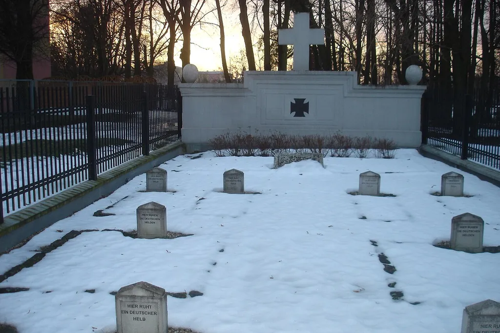 War cemetery for German soldiers from World War I in Ełk