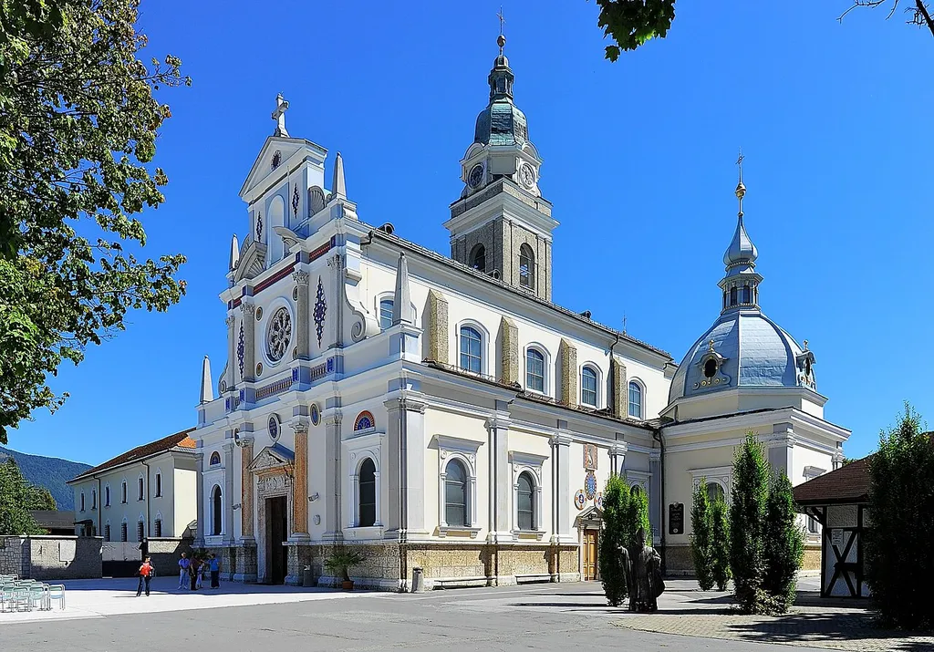 Parish and pilgrimage church Saint Veit in Brezje, municipality Radovljica / Upper Carniola / Slovenia / EU