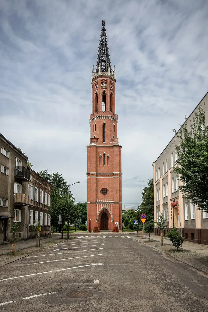 Żagań, wieża kościoła ewangelickiego, 1843-1846