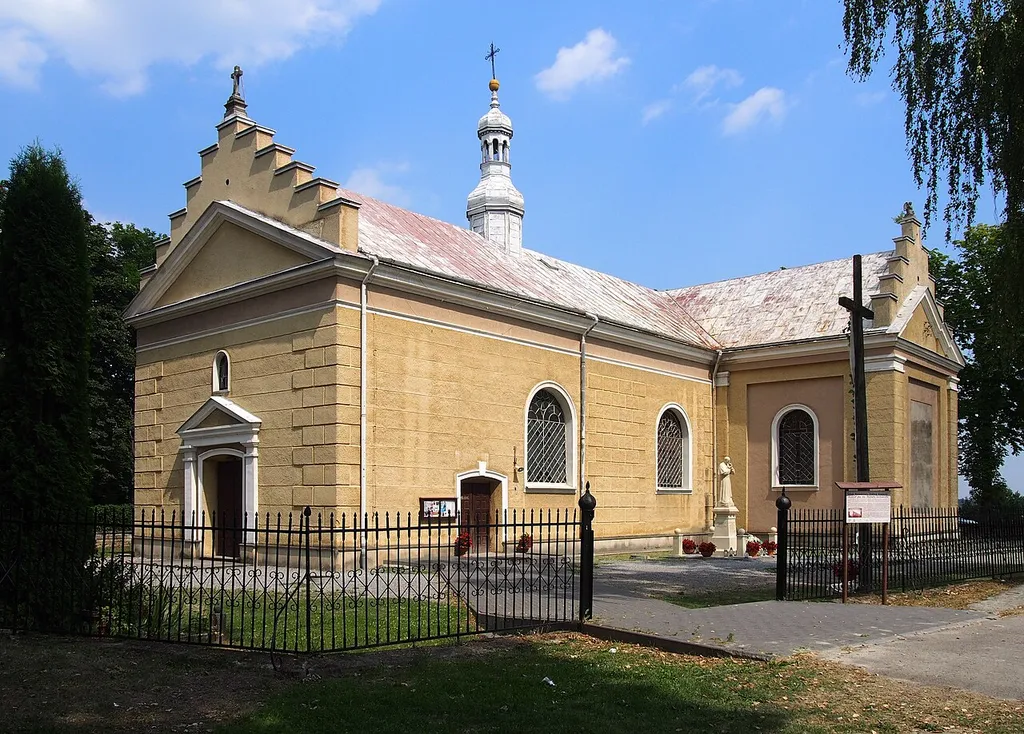 Saint Michael Archangel church in Wiązownica-Kolonia, Poland. Cultural heritage monument.