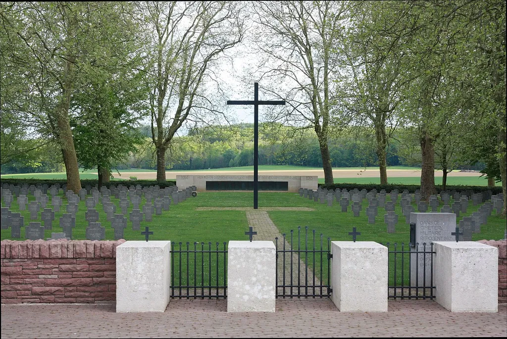 German cemetary in Belleau, Aisne, France