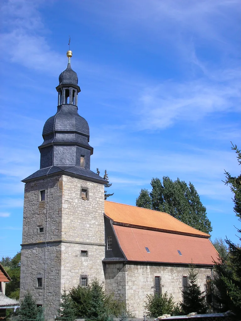 Die Kirche von Ellichleben (Ilm-Kreis, Thüringen, Deutschland)