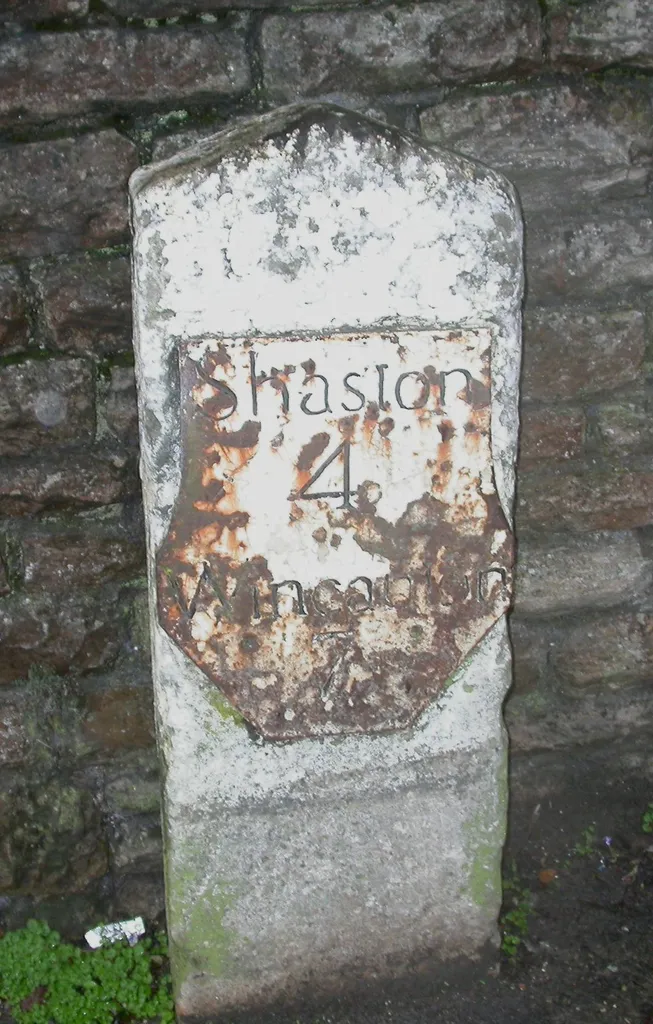 Old Milestone by the B3081, Lodden, Gillingham