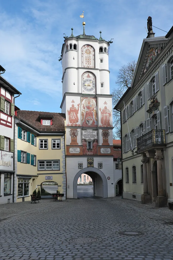 Ravensburger Tor in Wangen im Allgäu im Landkreis Ravensburg (Baden-Württemberg/Deutschland)