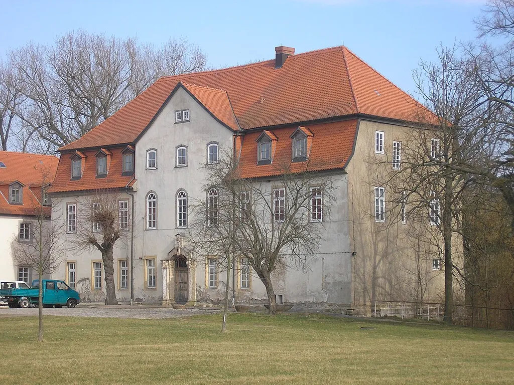 Das Schloss in Großvargula (Thüringen).