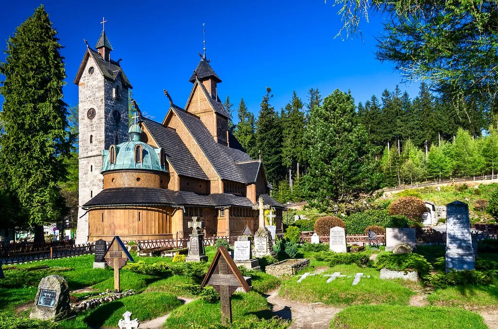 Karpacz, ul. Na Śnieżkę 8 - zespół kościoła Wang, XII, XX