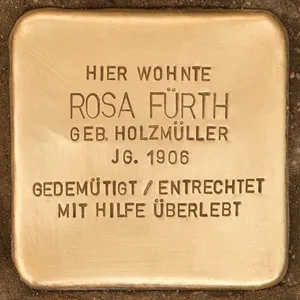 Stolperstein dedicated to Rosa Fürth
