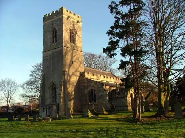 St Peter's parish church, Hayton, Nottinghamshire, seen from the southwest