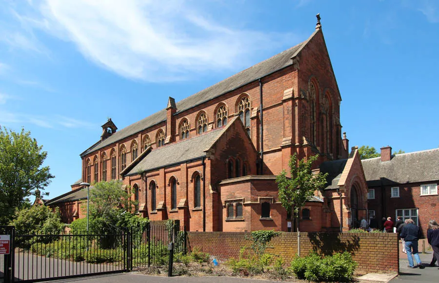 All Saints' parish church, Herbert Road, Small Heath, West Midlands, seen from the southeast