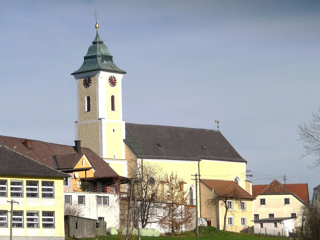 Die Kirche von Sankt Roman, Bezirk Schärding, Oberösterreich