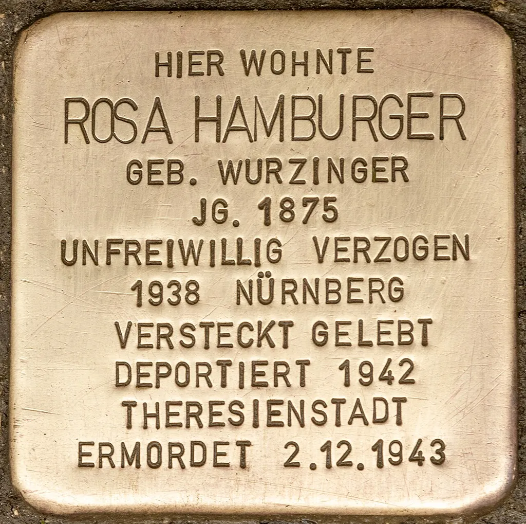 Stolperstein für Rosa Hamburger (Rothenburg ob der Tauber)